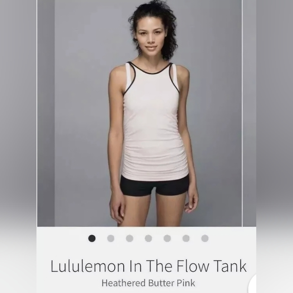 LULULEMON In The Flow Tank - Heathered Butter Pink